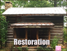 Historic Log Cabin Restoration  Chilton County, Alabama